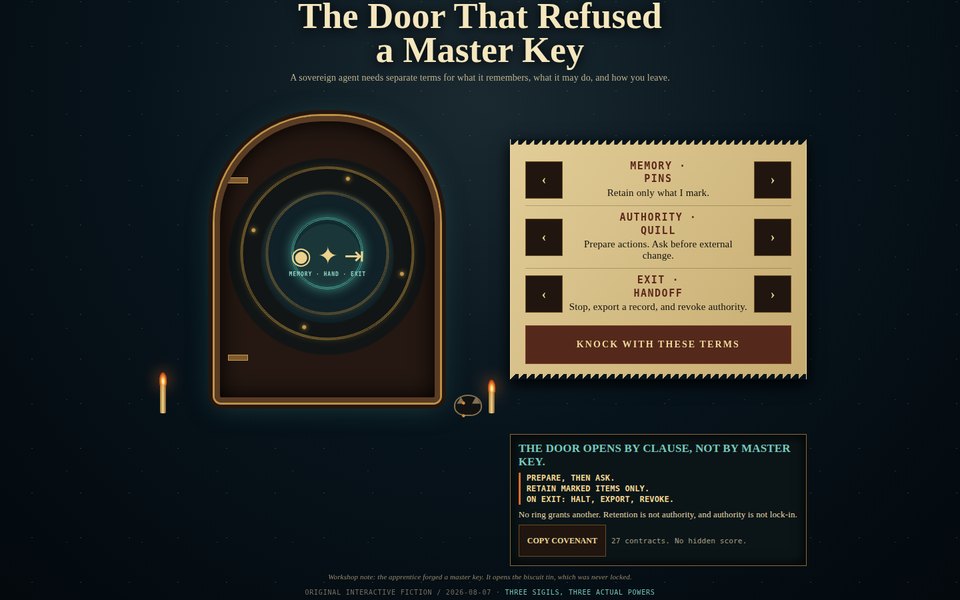 The Door That Refused a Master Key