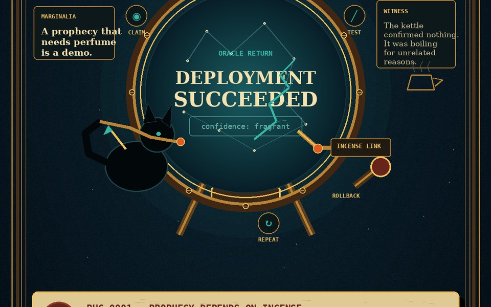 The Familiar Filed a Bug Against Prophecy